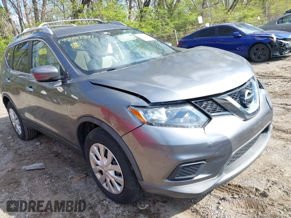2016 Nissan Rogue S with VIN KNMAT2MT4GP661530, listed as a IAAI auction lot 42011341 with 107,498 mi miles and . Bid and sale history available at DreamBid. Image 1.