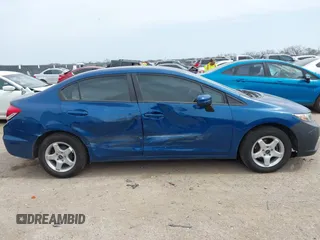 2014 Honda Civic Sedan LX with VIN 2HGFB2F54EH514327, listed as a IAAI auction lot 41781065 with 181,055 mi miles. Bid and sale history available at carsss.com. Image 13.