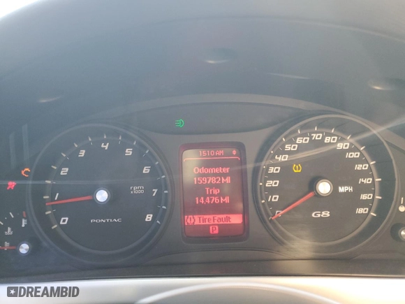2008 Pontiac G8 GT with VIN 6G2EC57Y48L128300, listed as a Copart auction lot 79484374 with 159,782 mi miles and Salvage Title. Bid and sale history available at carsss.com. Image 9.