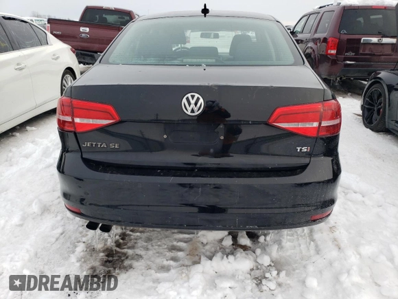 2015 Volkswagen Jetta SE with VIN 3VWD17AJ0FM247567, listed as a Copart auction lot 58827334 with 105,650 mi miles and Non repairable. Bid and sale history available at DreamBid. Image 6.