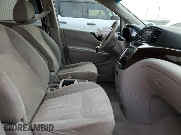 2012 Nissan Quest SL with VIN JN8AE2KP9C9039153, listed as a Copart auction lot 49385855 with 184,811 mi miles and Non Repairable. Bid and sale history available at carsss.com. Image 7.