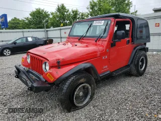 2005 Jeep Wrangler X z VIN 1J4FA39S45P385603, wystawiony jako Copart lot #53449645 z przebiegiem Nie podano mil oraz Szkoda całkowita • Salvage title. Historia ofert i sprzedaży dostępna na DreamBid. Obrazek 1.