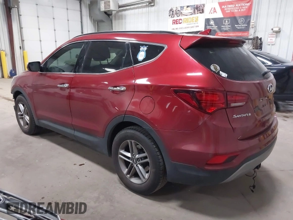 2018 Hyundai Santa Fe 2.4L with VIN 5XYZU3LB6JG514828, listed as a IAAI auction lot 42282610 with 204,030 mi miles and . Bid and sale history available at DreamBid. Image 3.