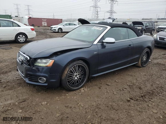 2011 Audi S5 Prestige with VIN WAUVGAFH9BN005382, listed as a Copart auction lot 43701155 with 148708 miles and Salvage Title. Bid and sale history available at carsss.com. Image 1.
