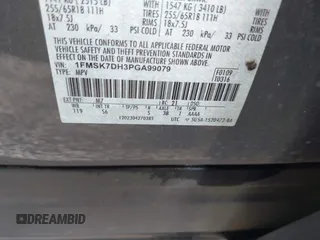 2023 Ford Explorer XLT с VIN 1FMSK7DH3PGA99079, выставлен на аукционе IAAI как лот 42369661 с пробегом 100 010 миль миль и . История ставок и продаж доступна на DreamBid. Изображение 9.