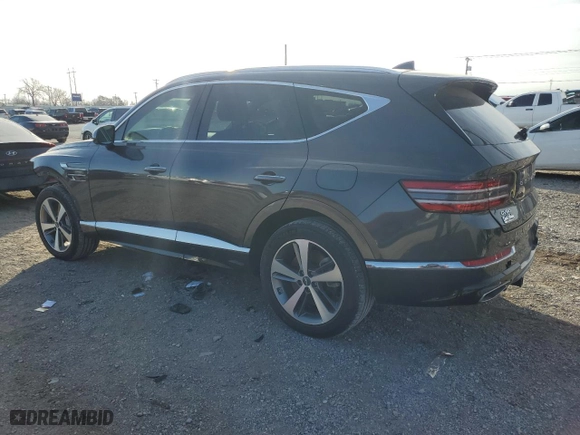 2022 Genesis GV80 with VIN KMUHBDSB6NU094756, listed as a Copart auction lot 86864624 with 23,345 mi miles and Salvage Title. Bid and sale history available at carsss.com. Image 2.