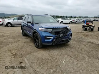 2020 Ford Explorer ST with VIN 1FM5K8GC7LGB42206, listed as a Copart auction lot 53849925 with 75,638 mi miles and Salvage Title. Bid and sale history available at DreamBid. Image 14.