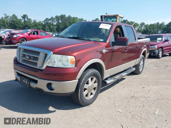 2007 Ford F-150 XLT with VIN 1FTPW14V67KC57154, listed as a IAAI auction lot 42596067 with 145,222 mi miles and . Bid and sale history available at DreamBid. Image 17.