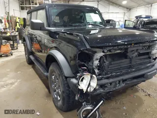 2023 Ford Bronco with VIN 1FMEE5BP1PLB34406, listed as a IAAI auction lot 41270327 with 25,536 mi miles. Bid and sale history available at carsss.com. Image 1.