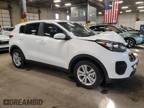 2019 Kia Sportage LX with VIN KNDPM3AC2K7568662, listed as a Copart auction lot 48356255 with 26,217 mi miles and Salvage Title. Bid and sale history available at carsss.com. Image 4.