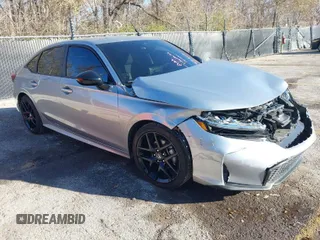2025 Honda Civic Sport with VIN 2HGFE2F54SH513066, listed as a IAAI auction lot 40995389 with 2,210 mi miles and . Bid and sale history available at DreamBid. Image 1.