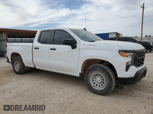 2022 Chevrolet Silverado 1500 Work Truck with VIN 1GCRDAED2NZ506249, listed as a Copart auction lot 45020215 with 92,812 mi miles and Clean Title. Bid and sale history available at DreamBid. Image 4.