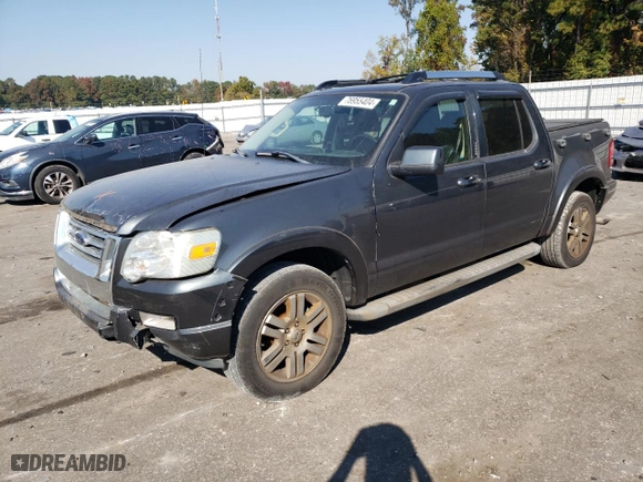 2010 Ford Explorer Sport Trac Limited with VIN 1FMEU3DE7AUA02366, listed as a Copart auction lot 76955404 with 128,751 mi miles and Salvage Title. Bid and sale history available at carsss.com. Image 1.