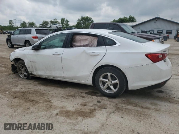 2016 Chevrolet Malibu LS with VIN 1G1ZB5ST0GF254555, listed as a Copart auction lot 60659925 with Not provided miles and Salvage title. Bid and sale history available at DreamBid. Image 2.