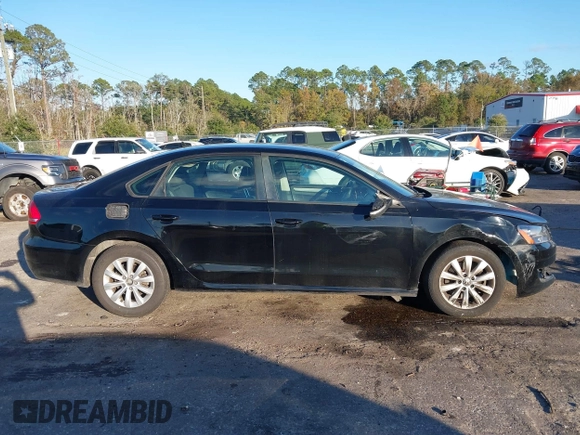 2013 Volkswagen Passat S with VIN 1VWAP7A3XDC005323, listed as a IAAI auction lot 40948885 with 133,447 mi miles and . Bid and sale history available at DreamBid. Image 13.