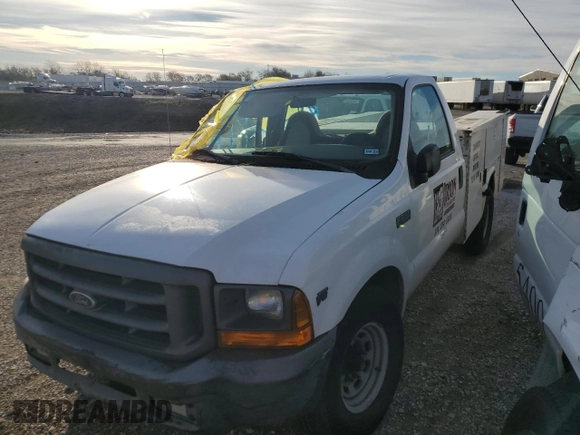 1999 Ford F-250 with VIN 1FDNF20L3XED36521, listed as a Copart auction lot 79300994 with 253,493 mi miles and Salvage title. Bid and sale history available at DreamBid. Image 1.