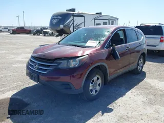 2014 Honda CR-V LX with VIN 5J6RM3H38EL038829, listed as a IAAI auction lot 41845064 with 103,099 mi miles. Bid and sale history available at carsss.com. Image 2.