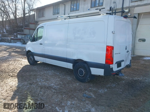 2023 Mercedes-Benz Sprinter Cargo with VIN W1Y4KBHY5PT132726, listed as a IAAI auction lot 41543207 with 23,052 mi miles and . Bid and sale history available at carsss.com. Image 3.