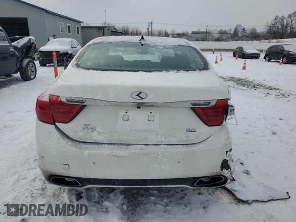 2015 Kia K900 Luxury with VIN KNALW4D41F6022043, listed as a Copart auction lot 87596305 with 80,853 mi miles and Salvage Title. Bid and sale history available at carsss.com. Image 6.