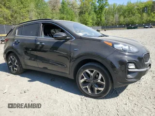 2021 Kia Sportage EX with VIN KNDPNCAC9M7936755, listed as a Copart auction lot 53895995 with 38,386 mi miles and Salvage title. Bid and sale history available at DreamBid. Image 4.