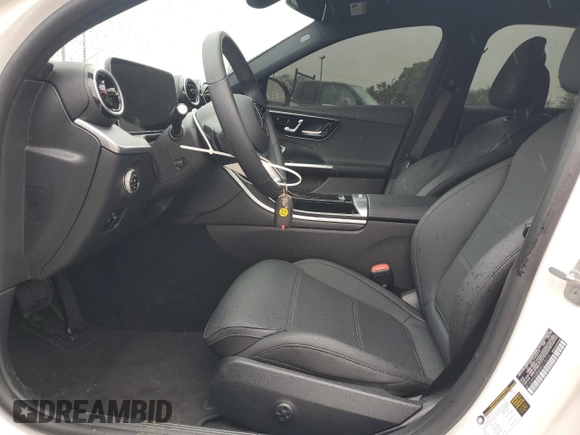 2024 Mercedes-Benz C 300 with VIN W1KAF4GB8RR213116, listed as a Copart auction lot 50662345 with 2,256 mi miles and Salvage Title. Bid and sale history available at DreamBid. Image 7.