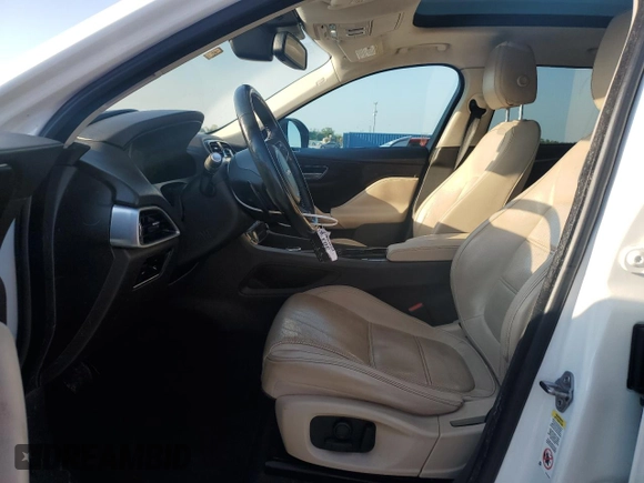 2017 Jaguar F-Pace 35t Prestige with VIN SADCK2BV6HA092480, listed as a Copart auction lot 53429615 with 54,285 mi miles and Salvage Title. Bid and sale history available at DreamBid. Image 7.