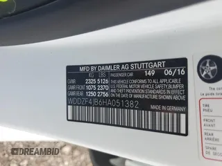 2017 Mercedes-Benz E 300 Luxury with VIN WDDZF4JB6HA051382, listed as a Copart auction lot 53964445 with 107,505 mi miles and Salvage Title. Bid and sale history available at DreamBid. Image 13.