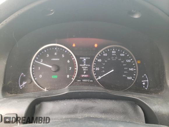 2014 Lexus ES 300h with VIN JTHBW1GG3E2045783, listed as a Copart auction lot 85146314 with 185,512 mi miles and Salvage Title. Bid and sale history available at DreamBid. Image 9.
