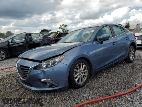 2015 Mazda 3 i Grand Touring z VIN 3MZBM1W78FM170908, wystawiony jako Copart lot #61169875 z przebiegiem 66 801 mil mil oraz Szkoda całkowita • Salvage title. Historia ofert i sprzedaży dostępna na DreamBid. Obrazek 1.