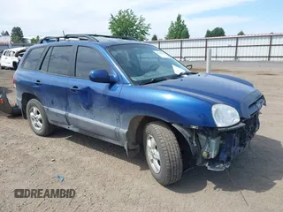 2006 Hyundai Santa Fe GLS with VIN KM8SC13D16U106958, listed as a IAAI auction lot 42489489 with 201,368 mi miles and . Bid and sale history available at DreamBid. Image 1.