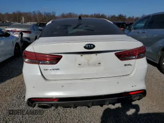 2016 Kia Optima SXL Turbo with VIN 5XXGV4L27GG065442, listed as a Copart auction lot 77587194 with 119,234 mi miles and Salvage Title. Bid and sale history available at carsss.com. Image 6.