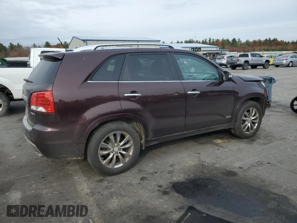 2012 Kia Sorento SX with VIN 5XYKWDA25CG192917, listed as a Copart auction lot 78385644 with 128,646 mi miles and Salvage Title. Bid and sale history available at carsss.com. Image 3.