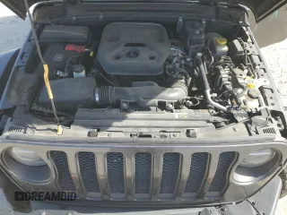 2018 Jeep Wrangler Unlimited Rubicon with VIN 1C4HJXFN6JW203324, listed as a Copart auction lot 47960635 with 80,383 mi miles and Salvage title. Bid and sale history available at DreamBid. Image 12.