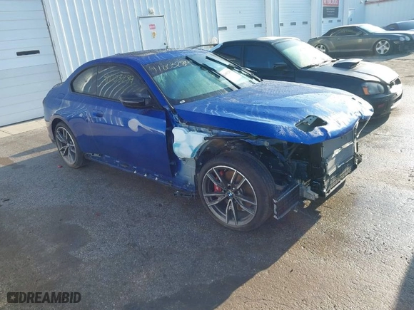 2024 BMW 2 Series M240i xDrive with VIN 3MW53CM01R8E88397, listed as a IAAI auction lot 41003289 with 1,481 mi miles. Bid and sale history available at carsss.com. Image 1.
