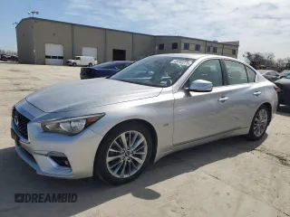 2019 Infiniti Q50 Luxe z VIN JN1EV7AP3KM514144, wystawiony jako Copart lot #48768275 z przebiegiem 86 585 mil mil oraz Tytuł czysty. Historia ofert i sprzedaży dostępna na DreamBid. Obrazek 1.