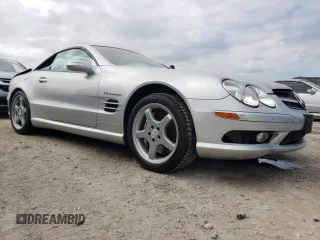 2005 Mercedes-Benz SL 55 AMG with VIN WDBSK74F85F101459, listed as a Copart auction lot 75136414 with 56,809 mi miles and Non repairable. Bid and sale history available at DreamBid. Image 4.
