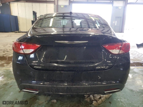 2015 Chrysler 200 S with VIN 1C3CCCDG9FN610640, listed as a Copart auction lot 44402165 with 199,196 mi miles and Clean Title. Bid and sale history available at carsss.com. Image 6.