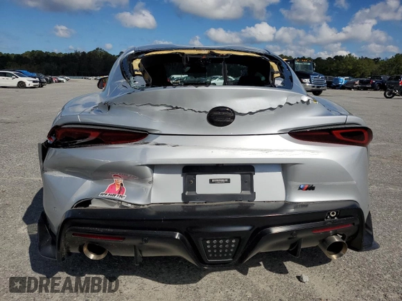 2020 Toyota GR Supra 3.0 with VIN WZ1DB4C02LW027895, listed as a Copart auction lot 73402764 with 24,530 mi miles and Salvage Title. Bid and sale history available at carsss.com. Image 6.