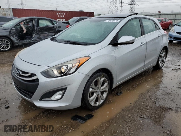 2013 Hyundai Elantra GT with VIN KMHD35LE4DU054151, listed as a Copart auction lot 72439174 with 52,975 mi miles and Salvage Title. Bid and sale history available at carsss.com. Image 1.