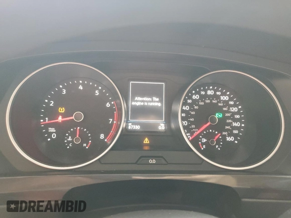 2018 Volkswagen Tiguan S with VIN 3VV1B7AXXJM054778, listed as a Copart auction lot 61294795 with 87,330 mi miles and Salvage title. Bid and sale history available at DreamBid. Image 9.