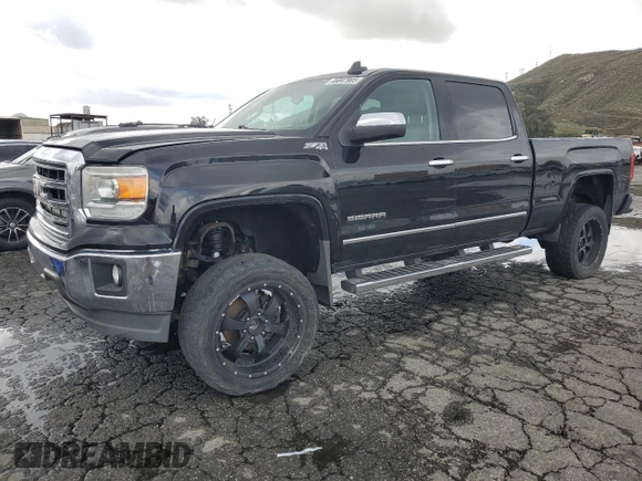 2015 GMC Sierra 1500 SLT with VIN 3GTU2VEJ2FG158712, listed as a Copart auction lot 48047985 with 151,370 mi miles and Salvage Title. Bid and sale history available at DreamBid. Image 1.