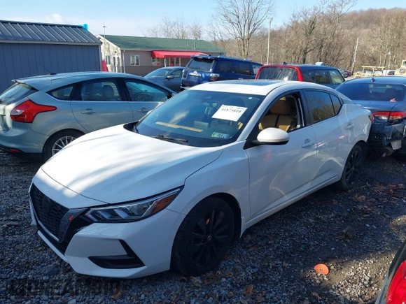 2021 Nissan Sentra SV with VIN 3N1AB8CV3MY321680, listed as a IAAI auction lot 41875810 with 58,473 mi miles and . Bid and sale history available at DreamBid. Image 18.
