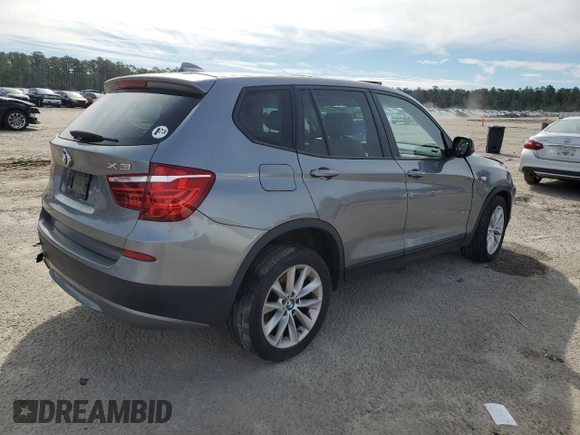 2014 BMW X3 xDrive28i with VIN 5UXWX9C51E0D10278, listed as a Copart auction lot 45885535 with 110,741 mi miles and Salvage Title. Bid and sale history available at DreamBid. Image 3.