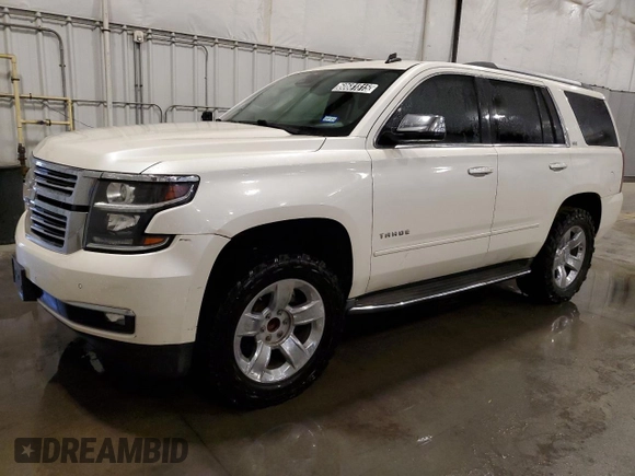 2015 Chevrolet Tahoe LTZ with VIN 1GNSCCKC5FR112071, listed as a Copart auction lot 60681815 with 211,853 mi miles and Clean title. Bid and sale history available at DreamBid. Image 1.