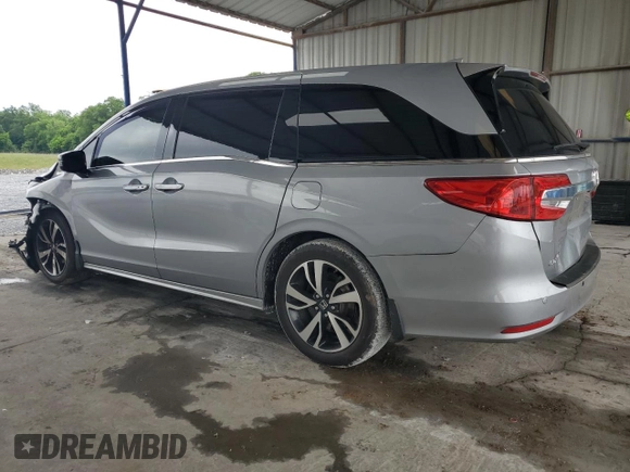 2019 Honda Odyssey Elite with VIN 5FNRL6H93KB048990, listed as a Copart auction lot 56192215 with 91,521 mi miles and Salvage title. Bid and sale history available at DreamBid. Image 2.
