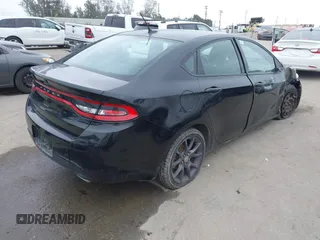 2016 Dodge Dart SXT with VIN 1C3CDFBB3GD752298, listed as a IAAI auction lot 41884295 with 61,736 mi miles. Bid and sale history available at carsss.com. Image 4.