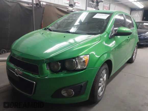 2016 Chevrolet Sonic LT with VIN 1G1JC6SH8G4150595, listed as a IAAI auction lot 41922233 with 81,335 mi miles. Bid and sale history available at carsss.com. Image 2.