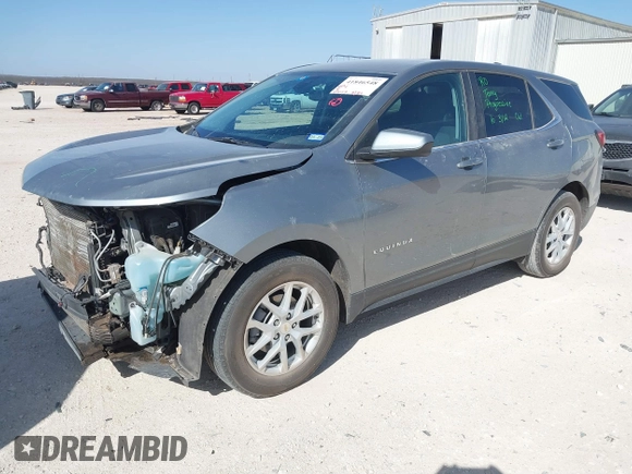 2023 Chevrolet Equinox LT with VIN 3GNAXKEG7PS208307, listed as a IAAI auction lot 41846548 with 47,543 mi miles and . Bid and sale history available at carsss.com. Image 18.