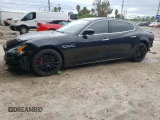 2018 Maserati Quattroporte S with VIN ZAM56YPA0J1293035, listed as a Copart auction lot 37283984 with 19,336 mi miles. Bid and sale history available at carsss.com. Image 1.