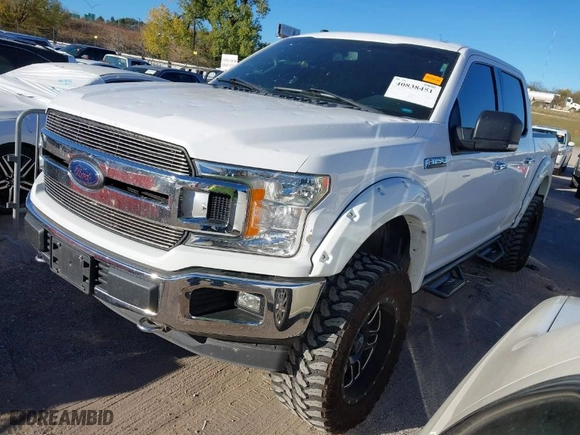 2018 Ford F-150 XL with VIN 1FTEW1E56JKE31477, listed as a IAAI auction lot 40838451 with 75,325 mi miles. Bid and sale history available at carsss.com. Image 2.